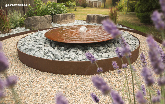 Schalenbrunnen AQUA BOWL von Gartenmetall