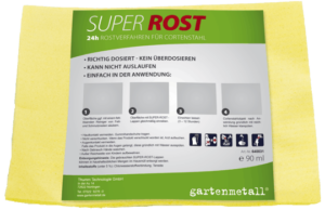 SUPER-ROST-Pad zur schnellen Berostung von Cortenstahl-Oberflächen