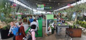 Gartenmetall-Produkte am Stand des GaLaBau-Verbandes auf der GARTEN outdoor ambiente 2022 in Stuttgart