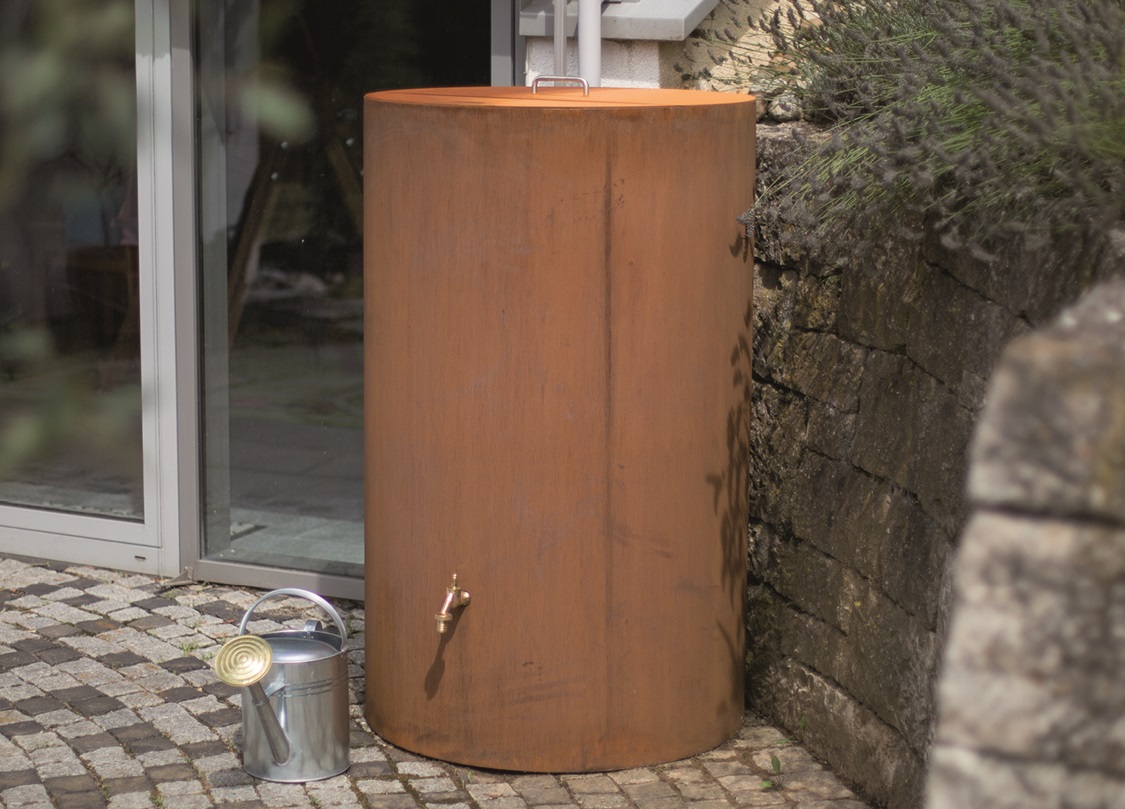 Regentonne AQUA COLLECT von GARTENMETALL spart wertvolles Trinkwasser