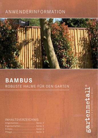 Anwenderinformation Bambus