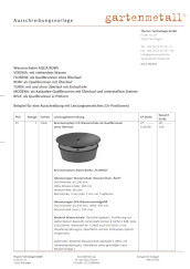 Ausschreibung Brunnensystem AQUA BOWL