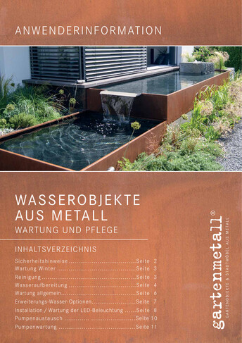 Wartung und Montage von Wasserobjekten aus Metall