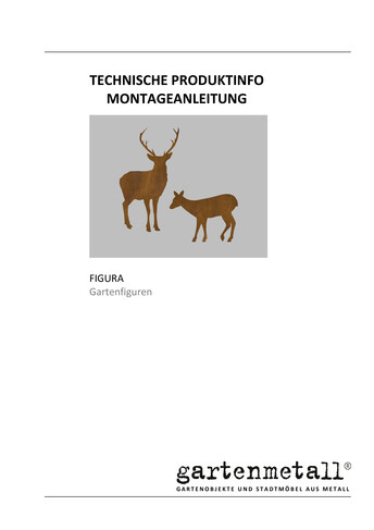 Montageanleitung und Wartungsanleitung FIGURA Gartenfiguren