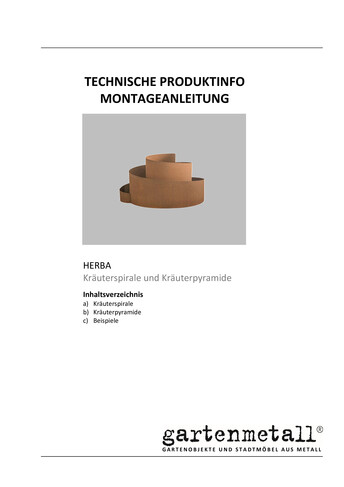 Produktinfo HERBA Kraeterspirale und Kraeuterpyramide