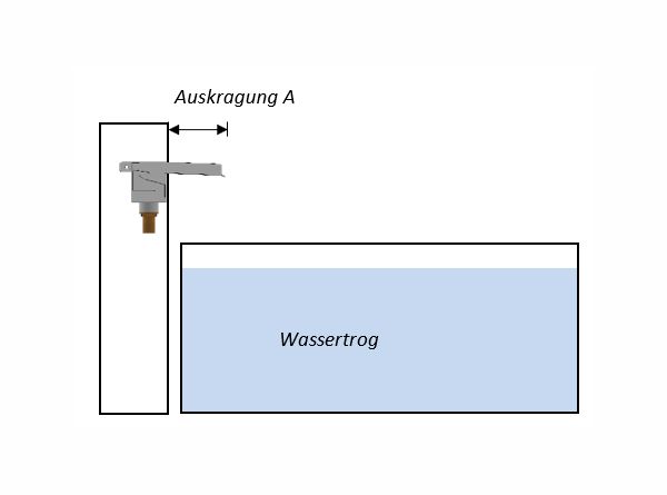 Wassereinlauf ISAR mit Wasserschütte, Technik