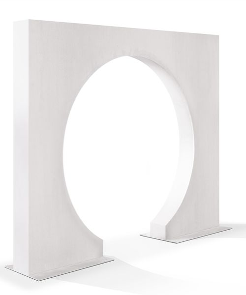 Flächentor ARCO aus Edelstahl, Breite 2.700 mm