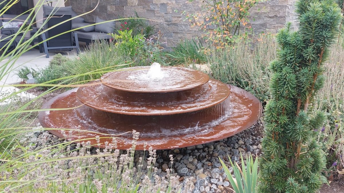 Schalenbrunnen AQUA BOWL Rom mit drei Schalen