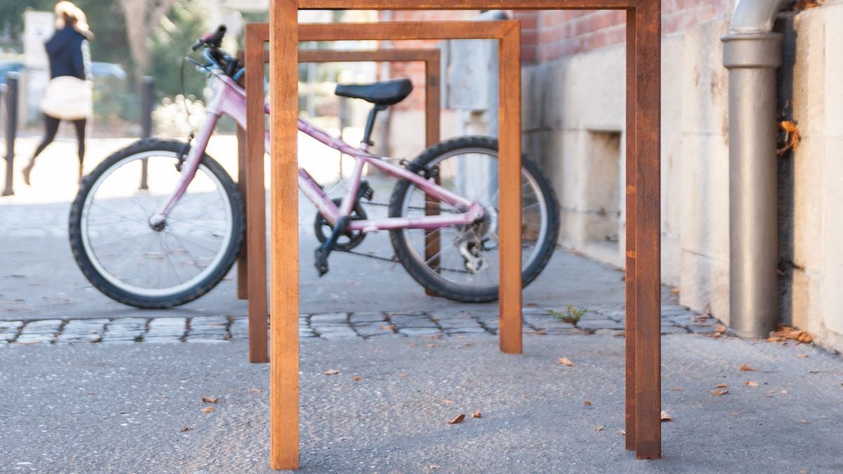 Fahrradparker FREIBURG als Reihenparker