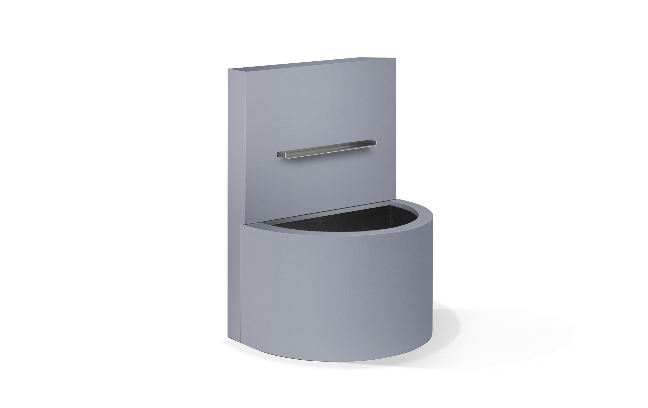 Set Wassertrog AQUA LINEA HALBRUND 1000 mit Wasserwand 1000