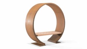 ARCO arched gate with bench