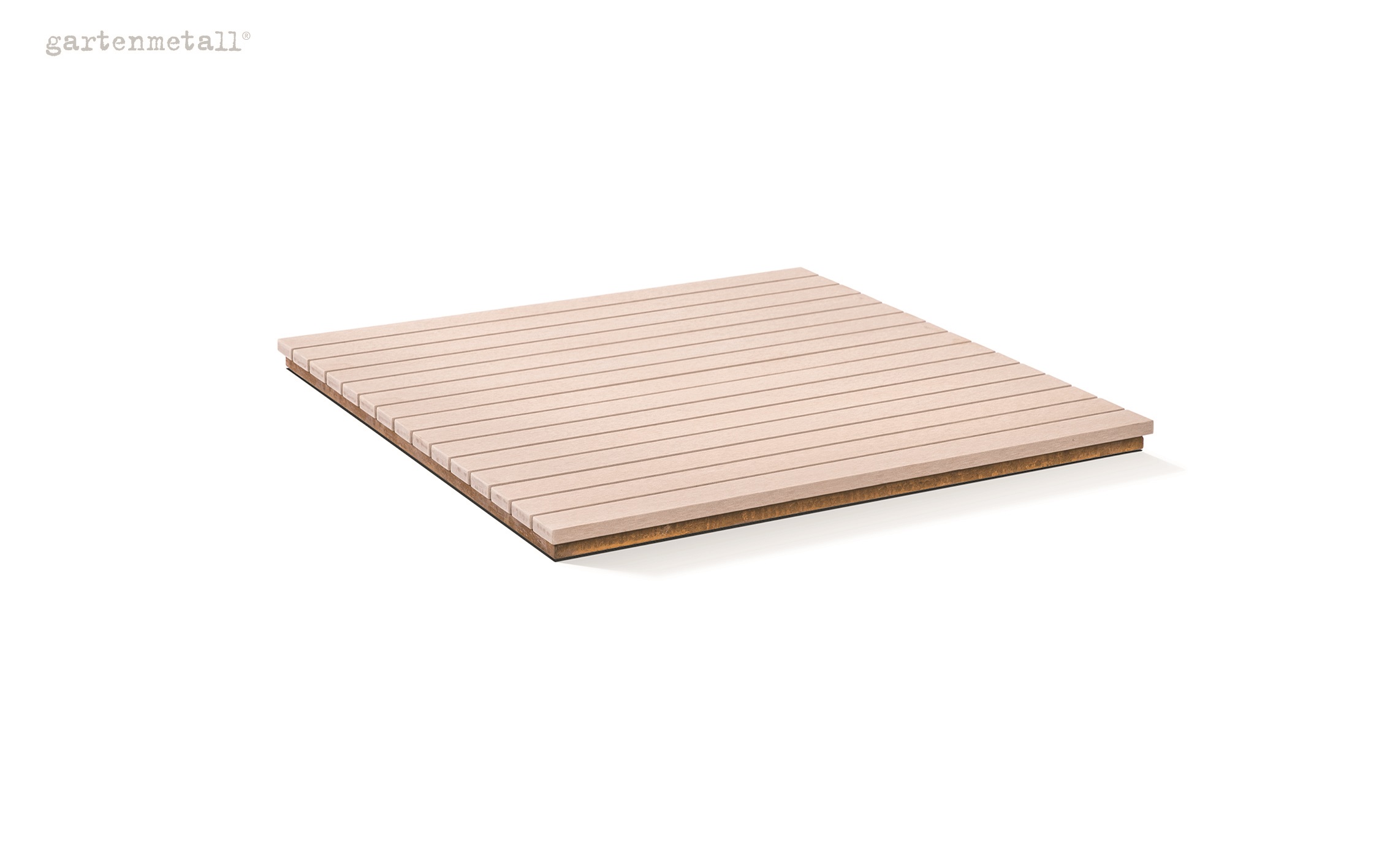 Abdeckung mit Sitzauflage für Feuerstelle TROJA 1.220x1.220 mm