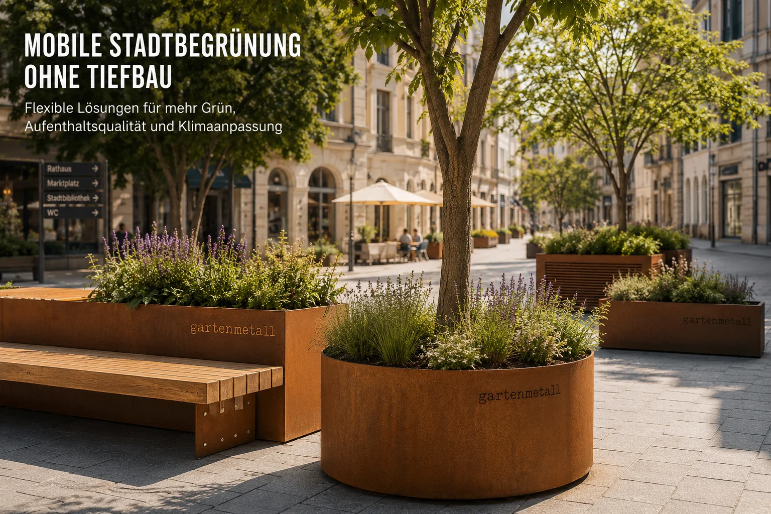Mobile Stadtbegrünung: Wie Kommunen ohne Tiefbau mehr Grün in Innenstädte bringen