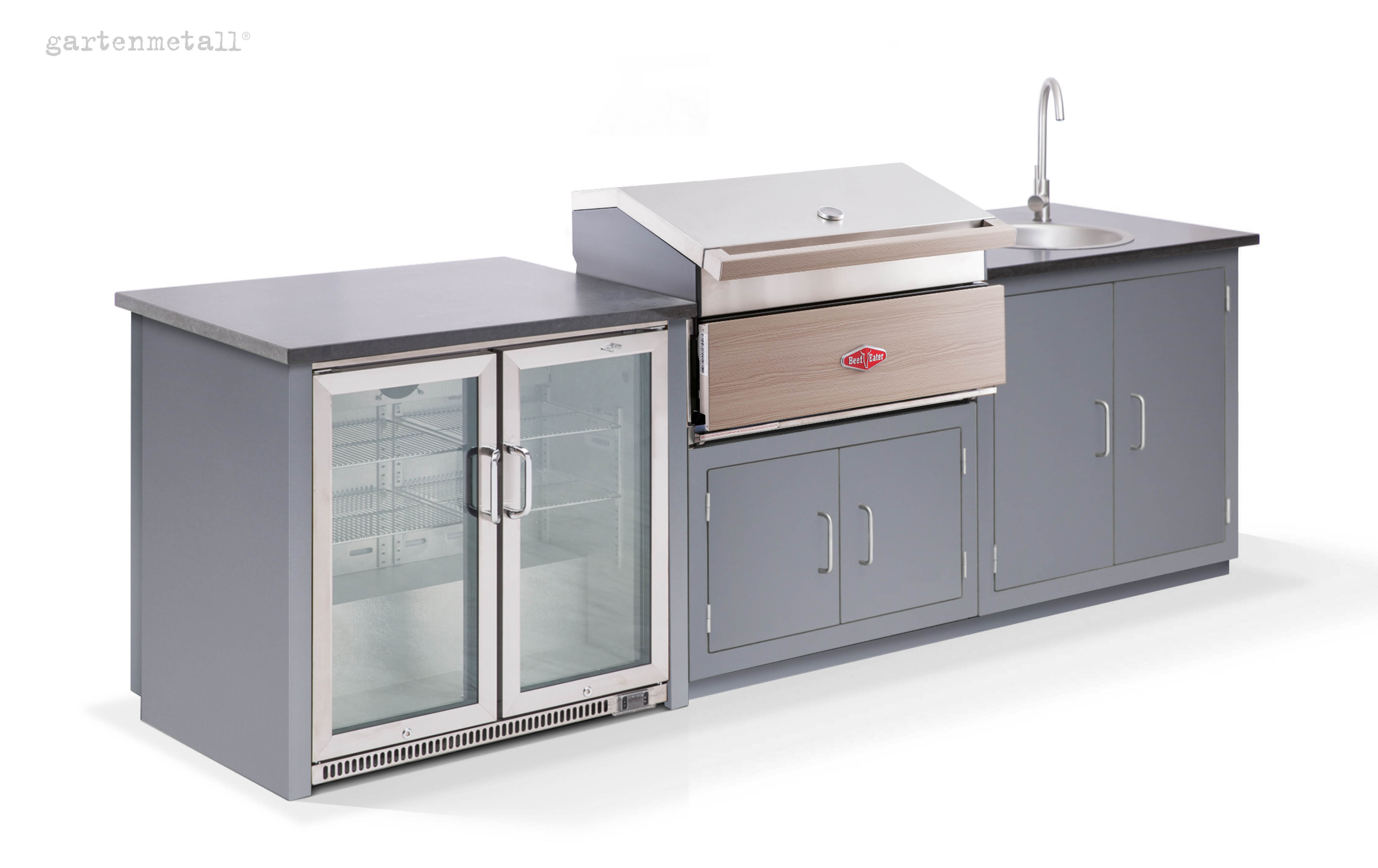 Komplettpaket Gartenküche IBIZA 2.781x730x890 mm