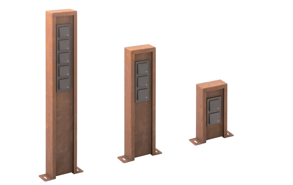 Socket columns for the garden