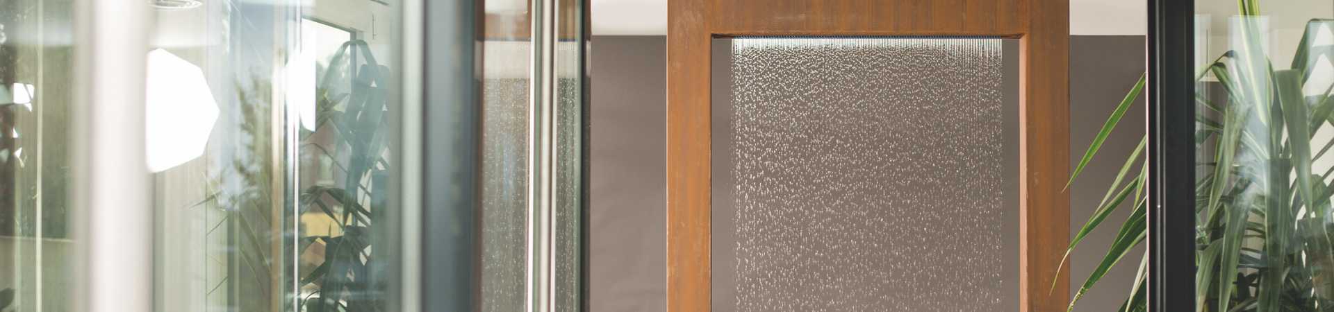 Wasservorhang AQUA RAIN aus Cortenstahl